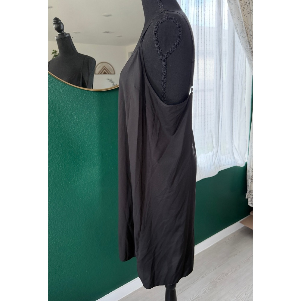Veronica Beard Black 100% Silk V-Neck Slip Dress Little Black Dress Romantic LBD - Picture 2 of 8
